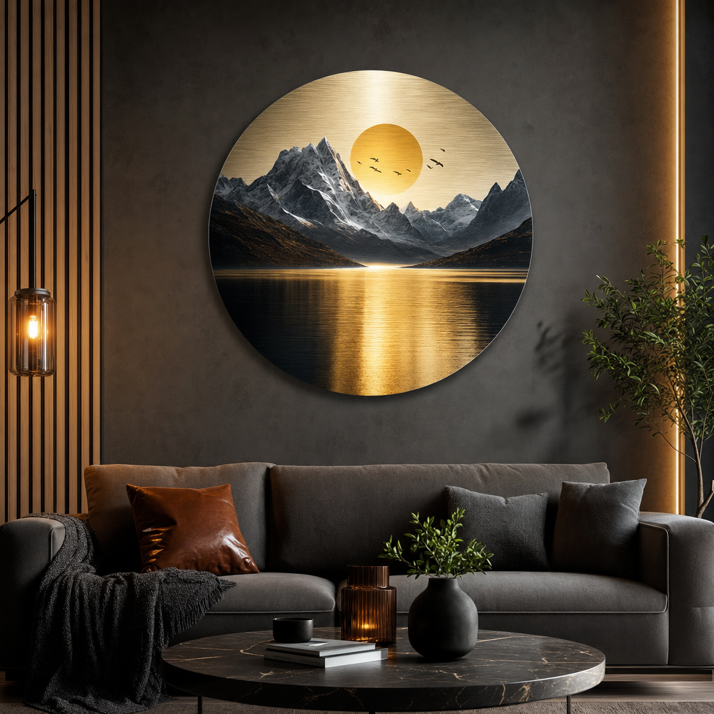 Circular and shaped metal prints