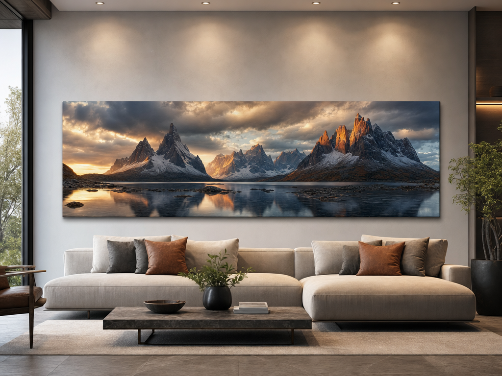 Panoramic and desktop metal prints
