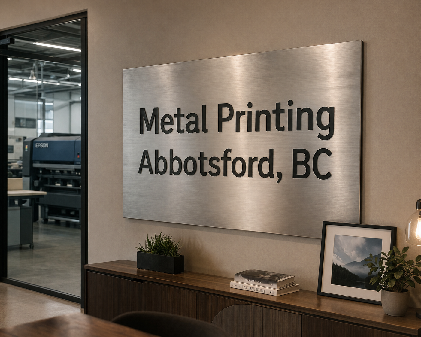 Custom metal printing in Abbotsford, BC