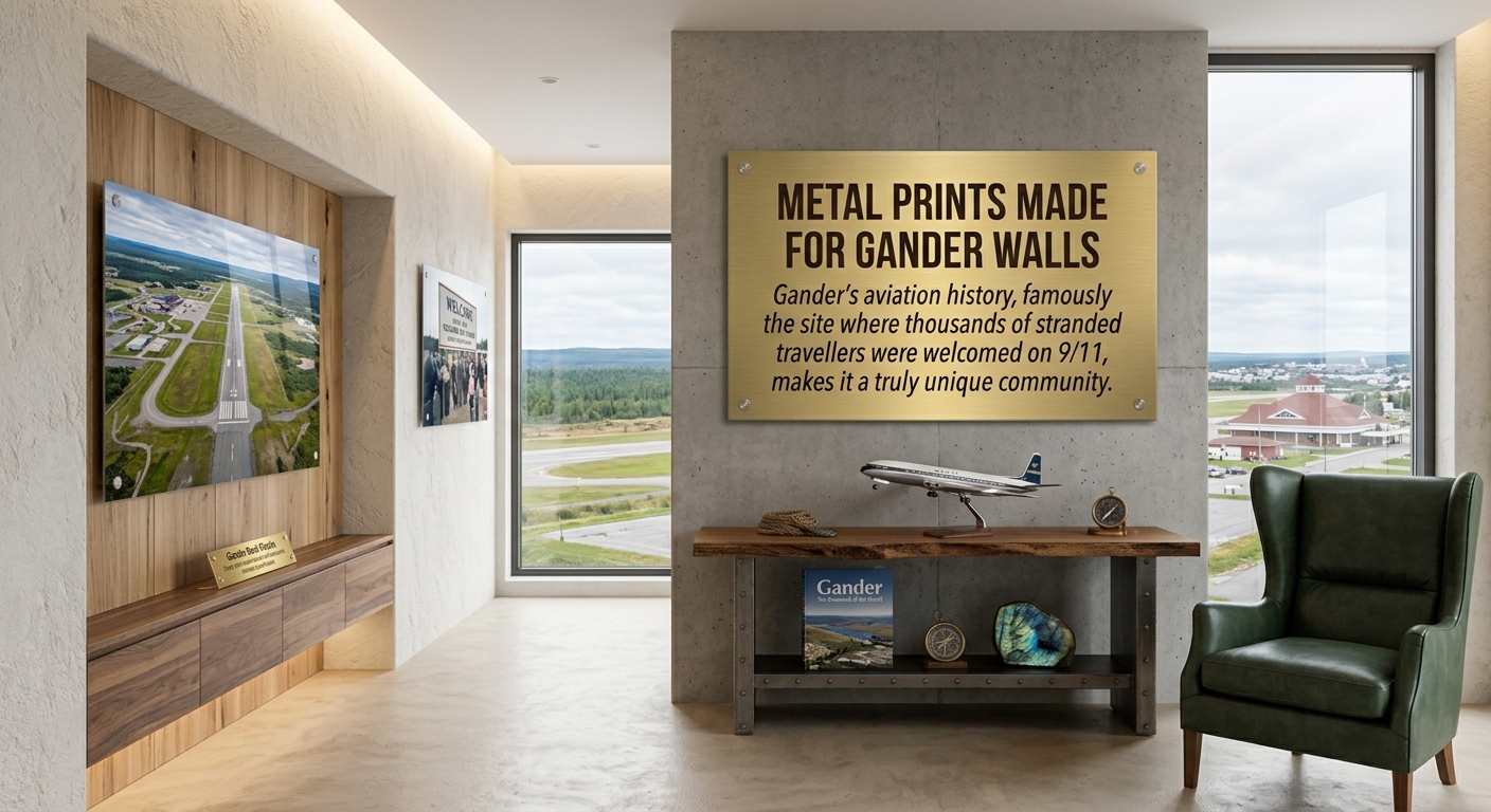Custom metal printing in Gander, NL