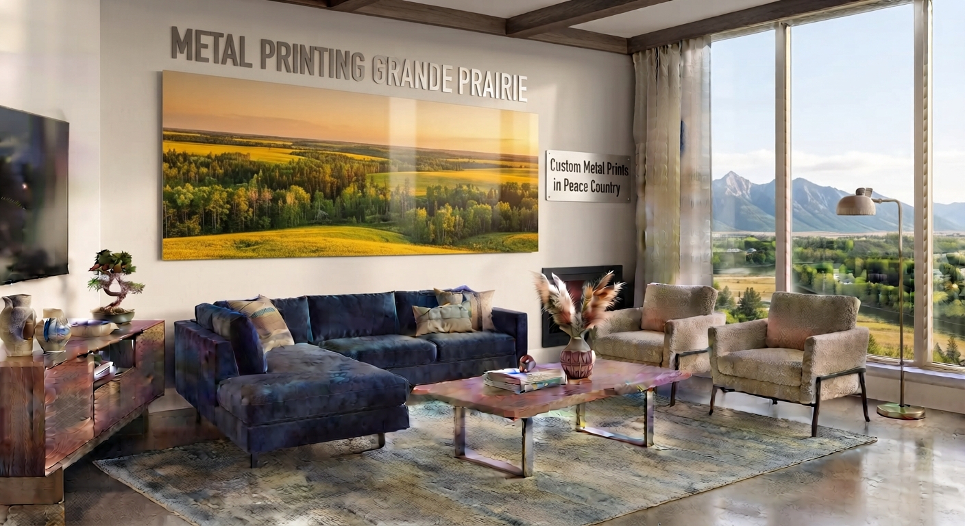 Custom metal printing in Grande Prairie, AB