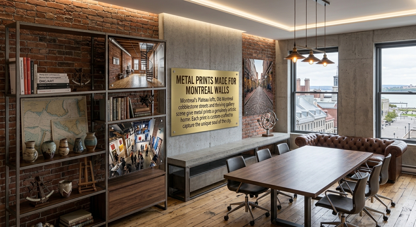 Custom metal printing in Montreal, QC